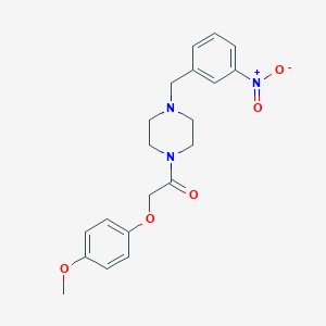molecular formula C20H23N3O5 B229496 1-[(4-Methoxyphenoxy)acetyl]-4-(3-nitrobenzyl)piperazine 