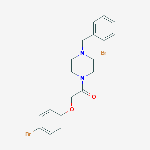 molecular formula C19H20Br2N2O2 B229503 1-(2-Bromobenzyl)-4-[(4-bromophenoxy)acetyl]piperazine 