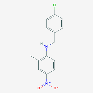 molecular formula C14H13ClN2O2 B229509 N-(4-chlorobenzyl)-2-methyl-4-nitroaniline 