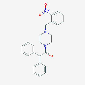 1-(Diphenylacetyl)-4-(2-nitrobenzyl)piperazine