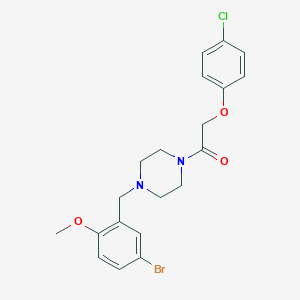 1-(5-Bromo-2-methoxybenzyl)-4-[(4-chlorophenoxy)acetyl]piperazine