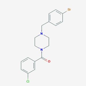 1-(4-Bromobenzyl)-4-(3-chlorobenzoyl)piperazine