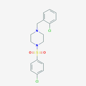 1-(2-Chlorobenzyl)-4-[(4-chlorophenyl)sulfonyl]piperazine