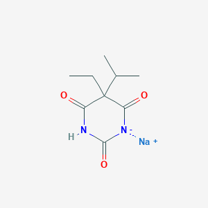 molecular formula C12H12N2O6S3 B229522 Probarbital sodium CAS No. 143-82-8