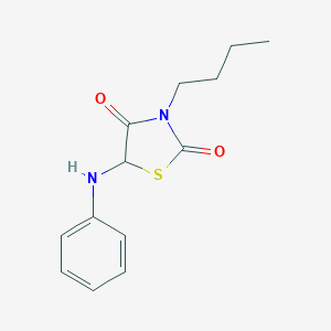 molecular formula C13H16N2O2S B229543 5-Anilino-3-butyl-1,3-thiazolidine-2,4-dione 