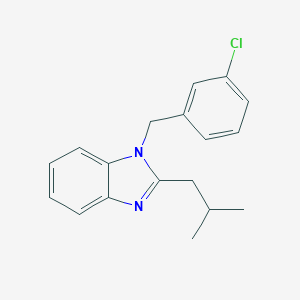 molecular formula C18H19ClN2 B229551 1-(3-chlorobenzyl)-2-isobutyl-1H-benzimidazole 