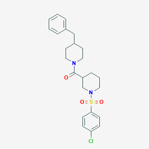 (4-Benzylpiperidin-1-yl){1-[(4-chlorophenyl)sulfonyl]piperidin-3-yl}methanone