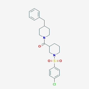 molecular formula C24H29ClN2O3S B229555 (4-Benzylpiperidin-1-yl){1-[(4-chlorophenyl)sulfonyl]piperidin-3-yl}methanone 