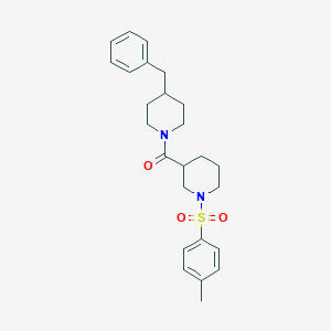 molecular formula C25H32N2O3S B229556 (4-Benzylpiperidin-1-yl){1-[(4-methylphenyl)sulfonyl]piperidin-3-yl}methanone 