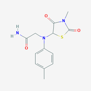 2-[(3-Methyl-2,4-dioxo-thiazolidin-5-yl)-p-tolyl-amino]-acetamide