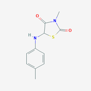 molecular formula C11H12N2O2S B229575 3-Methyl-5-[(4-methylphenyl)amino]-1,3-thiazolidine-2,4-dione 