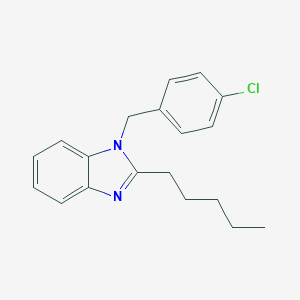 molecular formula C19H21ClN2 B229588 1-(4-chlorobenzyl)-2-pentyl-1H-benzimidazole 