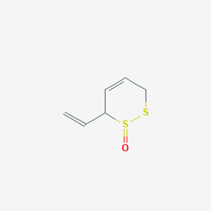 molecular formula C6H8OS2 B229593 6-Ethenyl-3,6-dihydrodithiine 1-oxide CAS No. 10-18-4