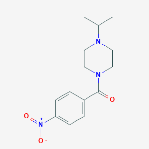 molecular formula C14H19N3O3 B229603 (4-Nitrophenyl)[4-(propan-2-yl)piperazin-1-yl]methanone 