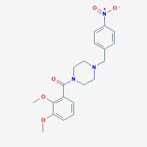 molecular formula C20H23N3O5 B229604 1-(2,3-Dimethoxybenzoyl)-4-{4-nitrobenzyl}piperazine 