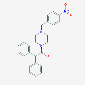 molecular formula C25H25N3O3 B229605 1-(Diphenylacetyl)-4-{4-nitrobenzyl}piperazine 