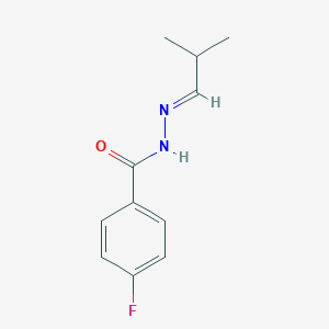 molecular formula C11H13FN2O B229627 4-fluoro-N'-(2-methylpropylidene)benzohydrazide 