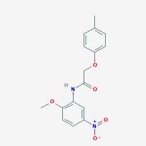 molecular formula C16H16N2O5 B229633 N-(2-methoxy-5-nitrophenyl)-2-(4-methylphenoxy)acetamide 