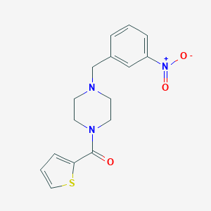 molecular formula C16H17N3O3S B229634 1-(3-Nitrobenzyl)-4-(2-thienylcarbonyl)piperazine 