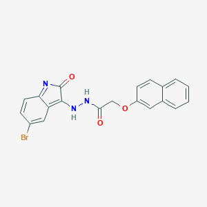 N'-(5-bromo-2-oxoindol-3-yl)-2-naphthalen-2-yloxyacetohydrazide