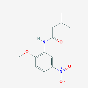 molecular formula C12H16N2O4 B229645 N-(2-methoxy-5-nitrophenyl)-3-methylbutanamide 