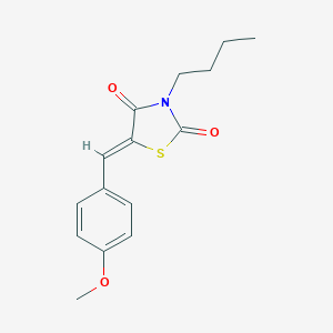 molecular formula C15H17NO3S B229647 (5Z)-3-butyl-5-(4-methoxybenzylidene)-1,3-thiazolidine-2,4-dione 