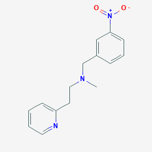 molecular formula C15H17N3O2 B229655 2-[N-methyl-N-(3-nitrobenzyl)aminoethyl]pyridine 