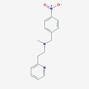 molecular formula C15H17N3O2 B229656 N-methyl-N-(4-nitrobenzyl)-2-(pyridin-2-yl)ethanamine 