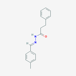 molecular formula C17H18N2O B229662 N'-(4-methylbenzylidene)-3-phenylpropanohydrazide 