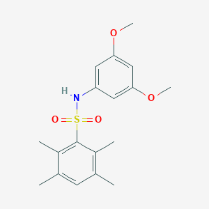 molecular formula C18H23NO4S B229668 N-(3,5-dimethoxyphenyl)-2,3,5,6-tetramethylbenzenesulfonamide 