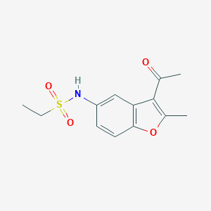 N-(3-acetyl-2-methyl-1-benzofuran-5-yl)ethanesulfonamide