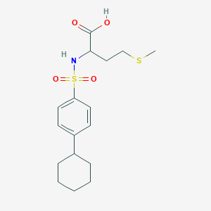 N-[(4-cyclohexylphenyl)sulfonyl]methionine