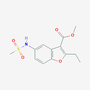 Methyl 2-ethyl-5-[(methylsulfonyl)amino]-1-benzofuran-3-carboxylate