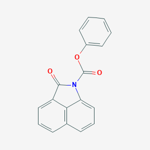 molecular formula C18H11NO3 B229692 phenyl 2-oxobenzo[cd]indole-1(2H)-carboxylate 