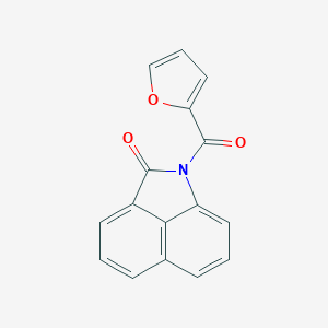 molecular formula C16H9NO3 B229707 1-[2-呋喃基(氧代)甲基]-2-苯并[cd]吲哚酮 