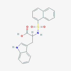 molecular formula C21H18N2O4S B229712 3-(1H-indol-3-yl)-2-(naphthalen-1-ylsulfonylamino)propanoic acid 