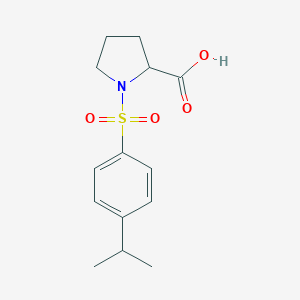 molecular formula C14H19NO4S B229714 1-[(4-Isopropylphenyl)sulfonyl]proline 