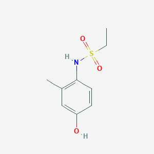 molecular formula C9H13NO3S B229722 N-(4-hydroxy-2-methylphenyl)ethanesulfonamide 