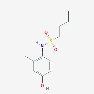 molecular formula C11H17NO3S B229724 N-(4-hydroxy-2-methylphenyl)-1-butanesulfonamide 