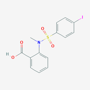 2-[(4-iodophenyl)sulfonyl-methylamino]benzoic acid