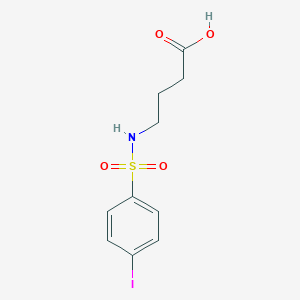 molecular formula C10H12INO4S B229743 4-{[(4-Iodophenyl)sulfonyl]amino}butanoic acid 