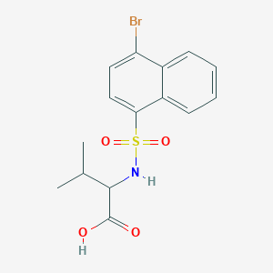 N-[(4-bromo-1-naphthyl)sulfonyl]valine