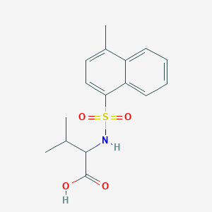 molecular formula C16H19NO4S B229757 N-[(4-methyl-1-naphthyl)sulfonyl]valine 