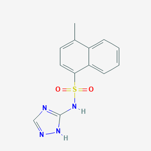 molecular formula C13H12N4O2S B229758 4-methyl-N-(1H-1,2,4-triazol-3-yl)-1-naphthalenesulfonamide 