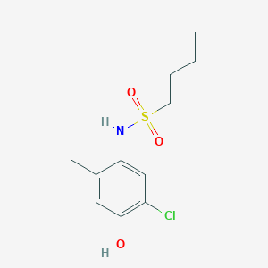molecular formula C11H16ClNO3S B229761 N-(5-chloro-4-hydroxy-2-methylphenyl)butane-1-sulfonamide 
