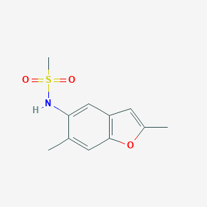 molecular formula C11H13NO3S B229763 N-(2,6-dimethyl-1-benzofuran-5-yl)methanesulfonamide 