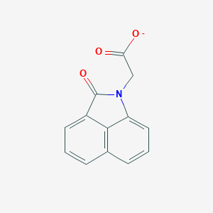 molecular formula C13H8NO3- B229764 (2-oxobenzo[cd]indol-1(2H)-yl)acetate 