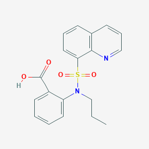 2-[Propyl(8-quinolinylsulfonyl)amino]benzoic acid