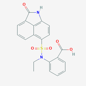 2-{Ethyl[(2-oxo-1,2-dihydrobenzo[cd]indol-6-yl)sulfonyl]amino}benzoic acid