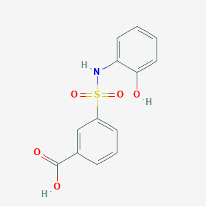 molecular formula C13H11NO5S B229789 3-[(2-Hydroxyphenyl)sulfamoyl]benzoic acid 